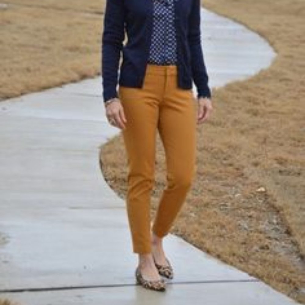 Straight leg trousers